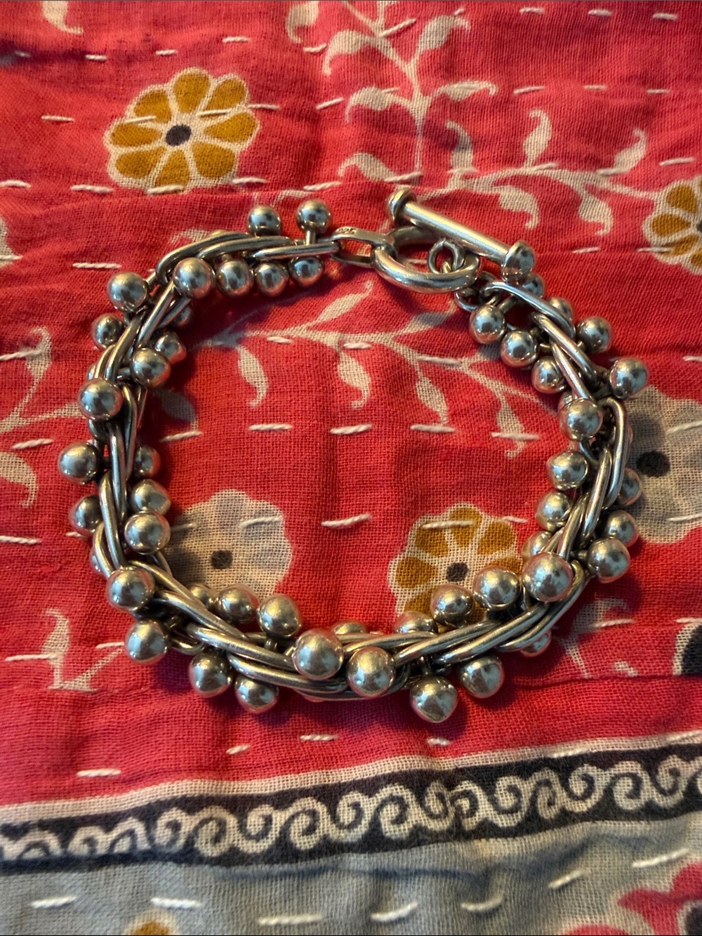 SILPADA DNA Sterling Silver Toggle Bracelet Retired